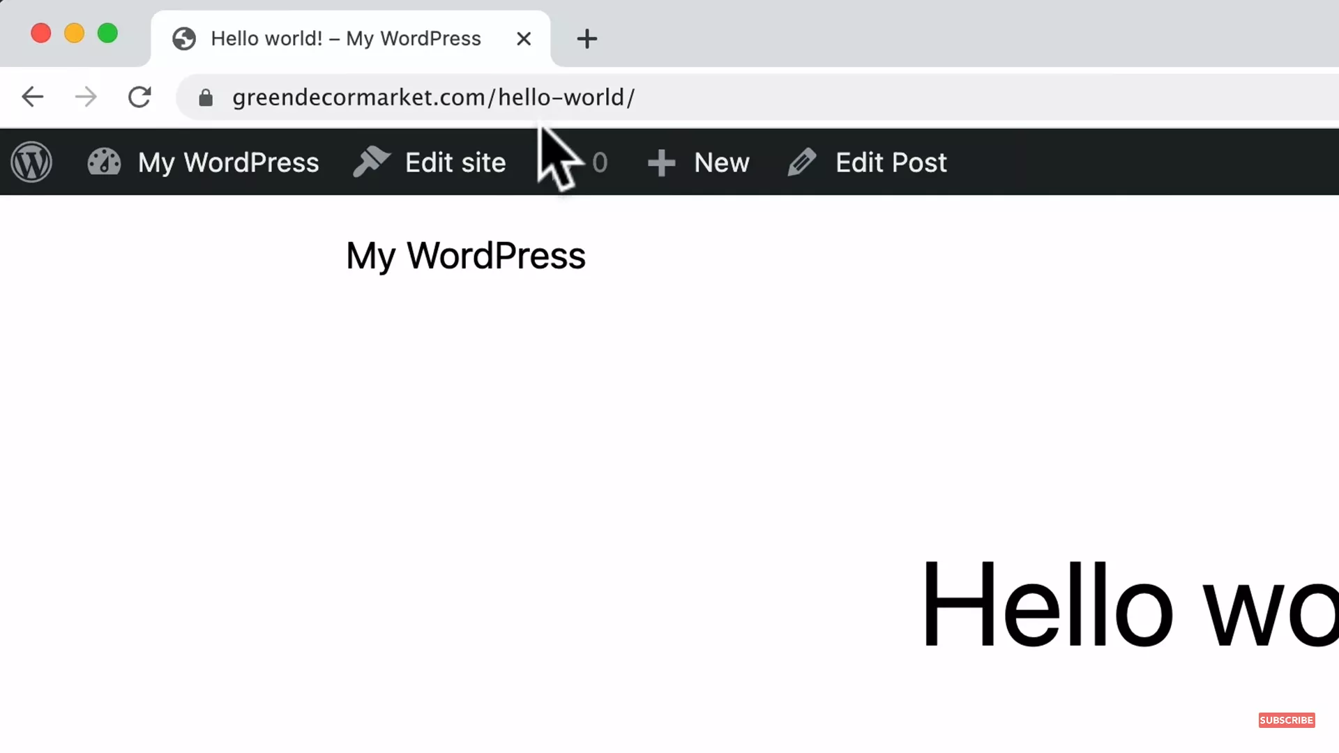 ideal permalink structure example on WordPress