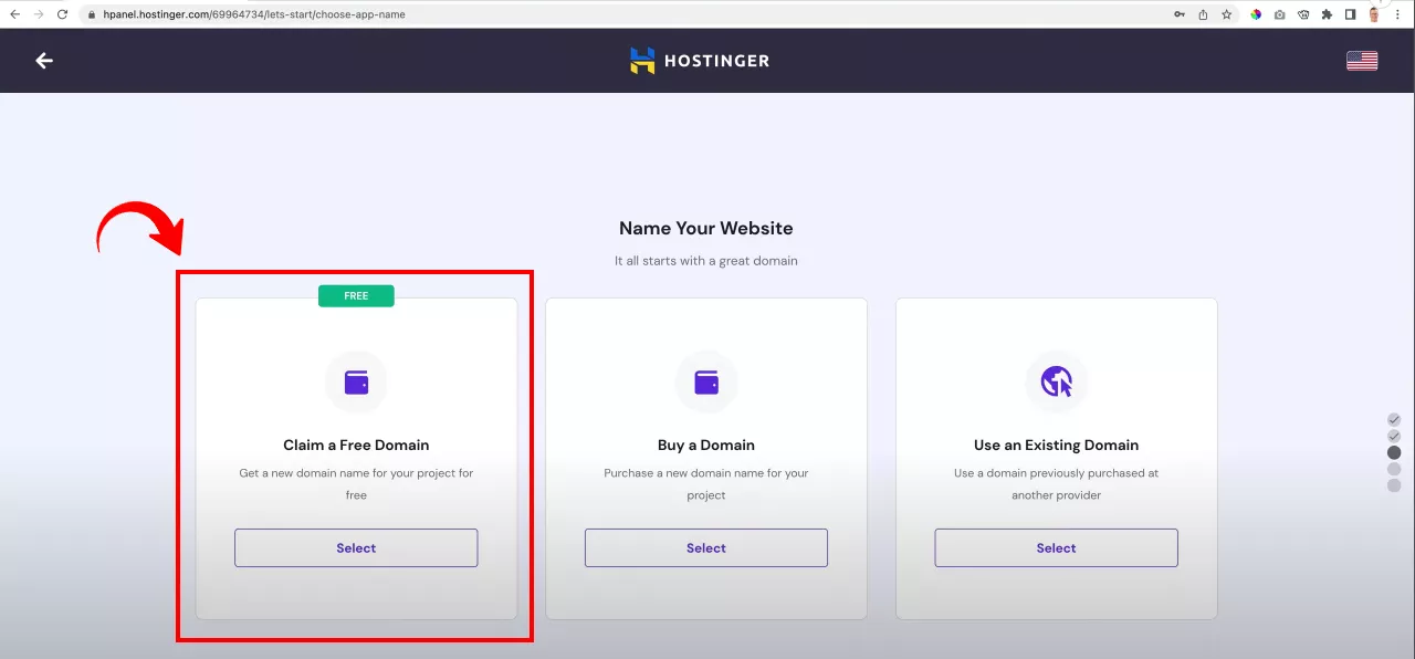 hostinger domain setup