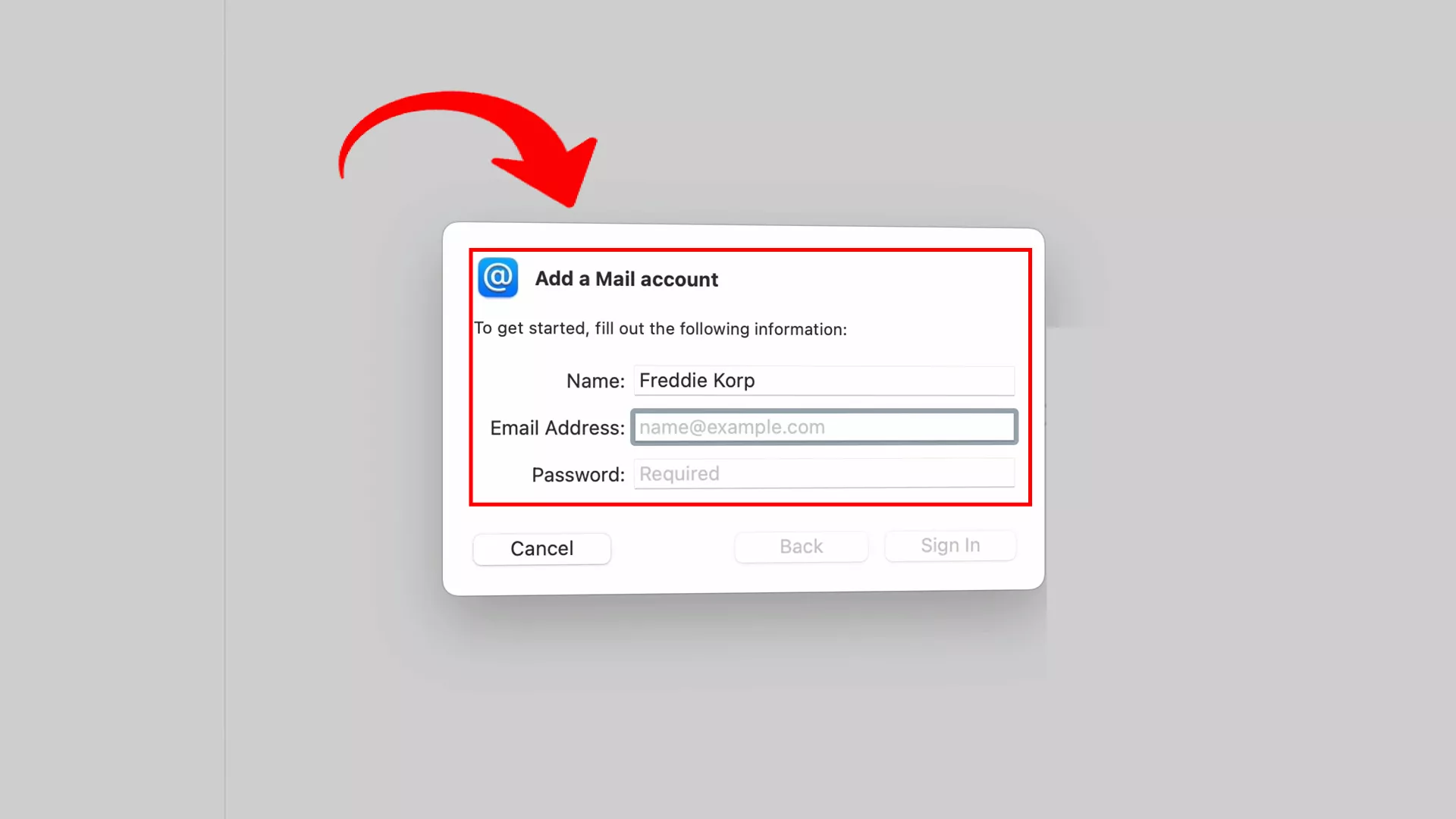 Add domain based email to iCloud