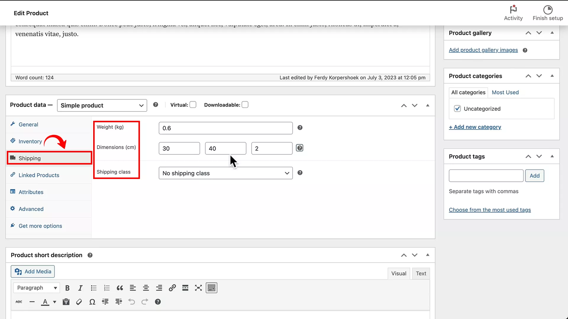 Shipping options on WooCommerce