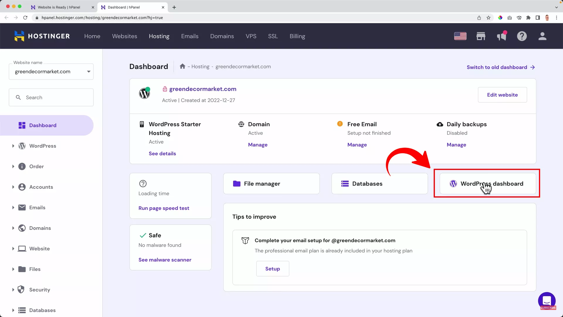 enable SSL on WordPress